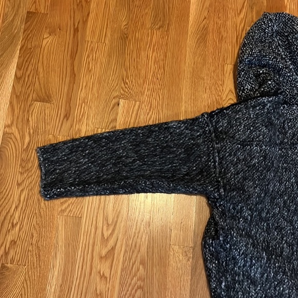 Free People Moon Beam Cardi Solid Black, Long Duster Wool Blend - Picture 14 of 16